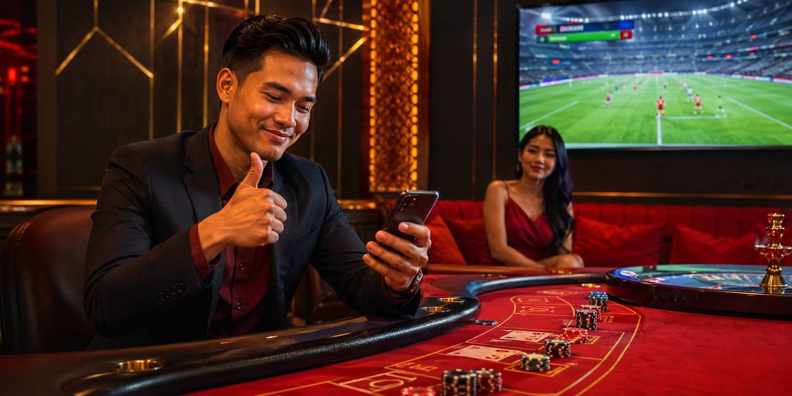 Meja Live Casino dengan Dealer Sejati di Skrin Anda